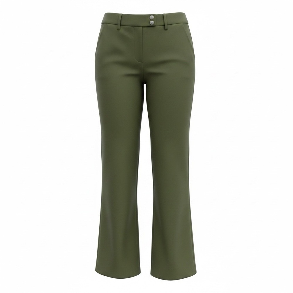 New York Collection Pants Women's Size 10 Olive Green 34x32 Style XPRP0338 NEW